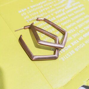 Kendra Scott Lonnie Hoop Earrings - Rose Gold
